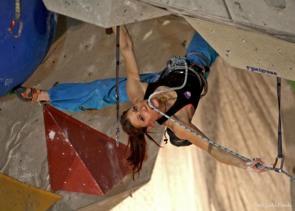 Mina Markovic. Lead Climbing World Cup, Kranj 2011. Photo: Luka Fonda